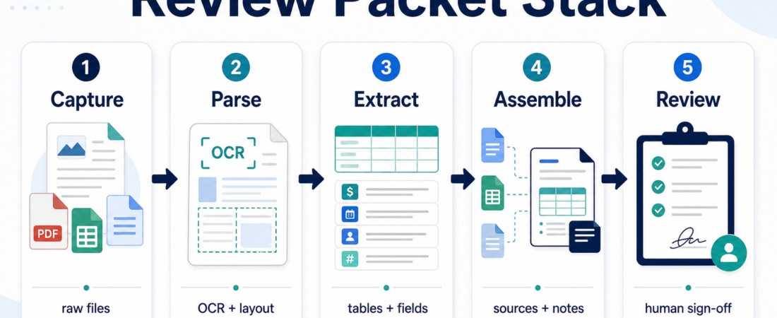 A Practical Stack for Turning Messy Documents Into Review Packets