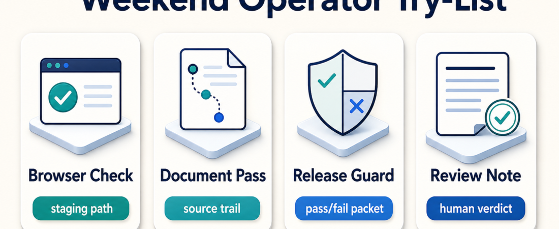 ASE Weekly Changelog: What Operators Can Try Before the Weekend