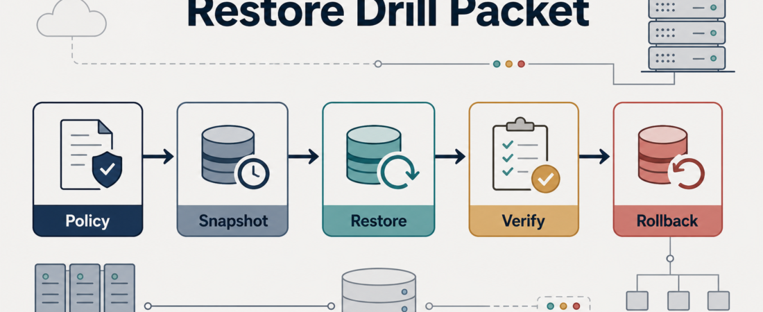 A Backup Restore Drill Packet for Agent-Managed Systems