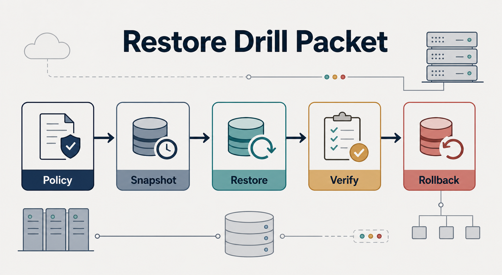 A Backup Restore Drill Packet for Agent-Managed Systems