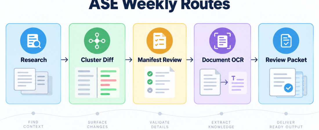 ASE Weekly Changelog: NotebookLM, Kubernetes, and Document Review Routes