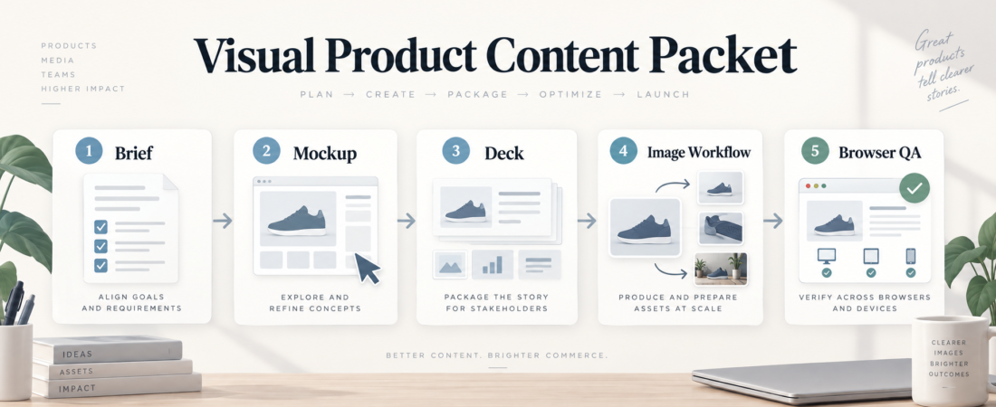 A Visual Product Content Packet for Design and Media Teams