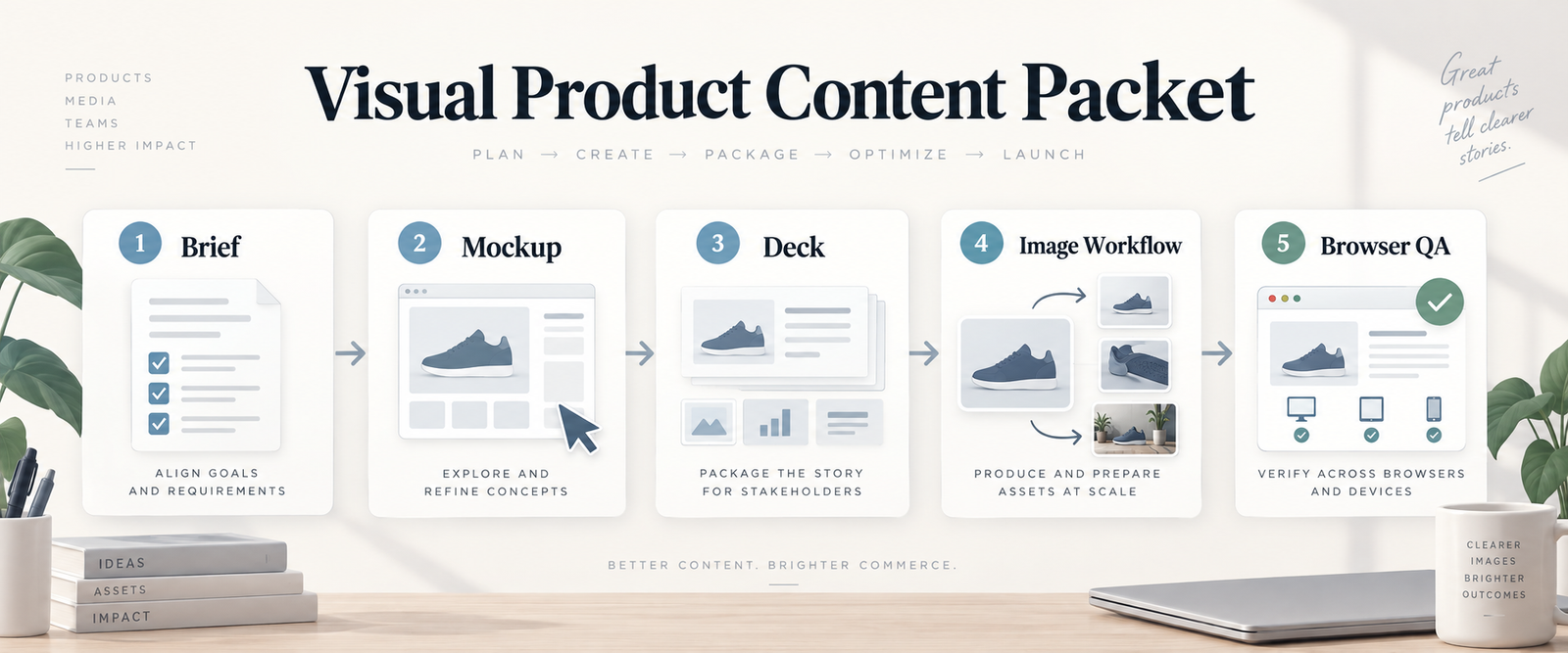 A Visual Product Content Packet for Design and Media Teams