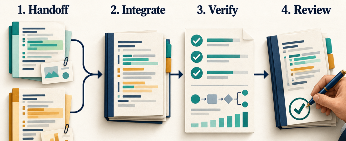 A Multi-Agent Coding Review Packet Before Parallel Work Merges