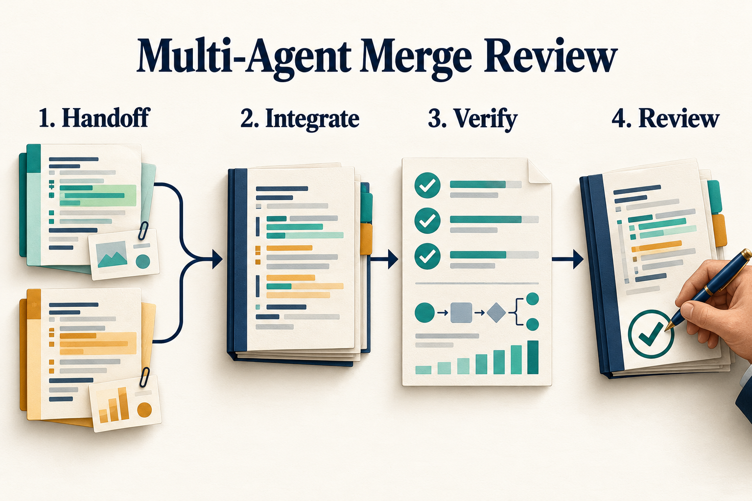 A Multi-Agent Coding Review Packet Before Parallel Work Merges